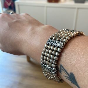 Silver Beaded Bracelet